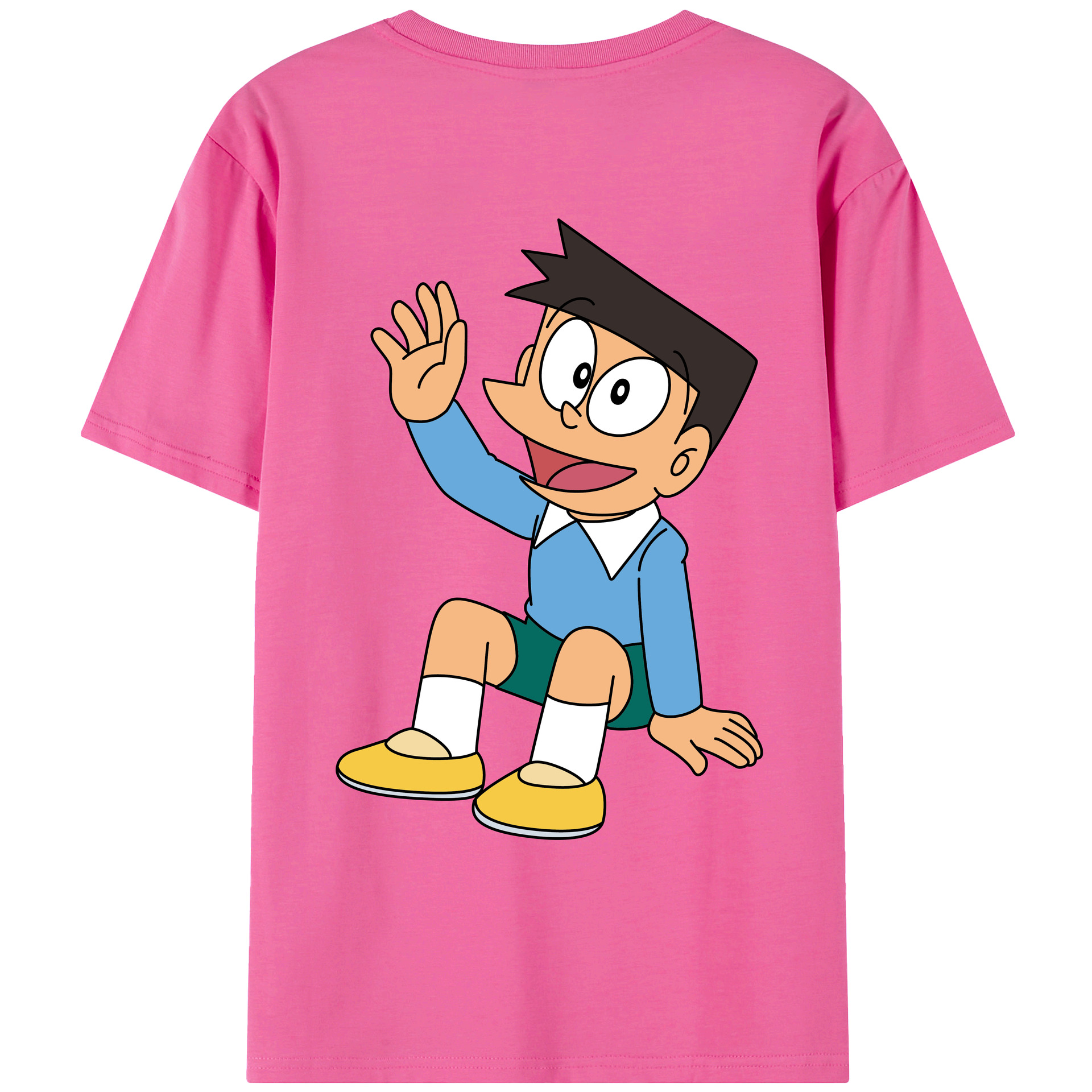 （画像用） ドラえもん 骨川 スネ夫 Doraemon Honekawa Suneo レディース半袖Tシャツ(バックプリント)